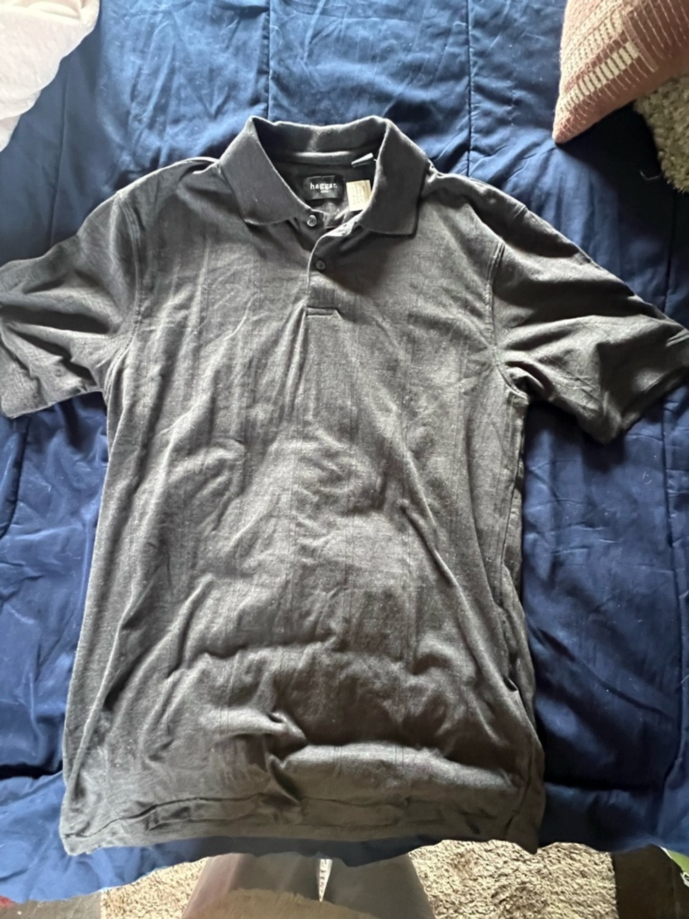 Haggar Men's Charcoal Gray Polo Shirt